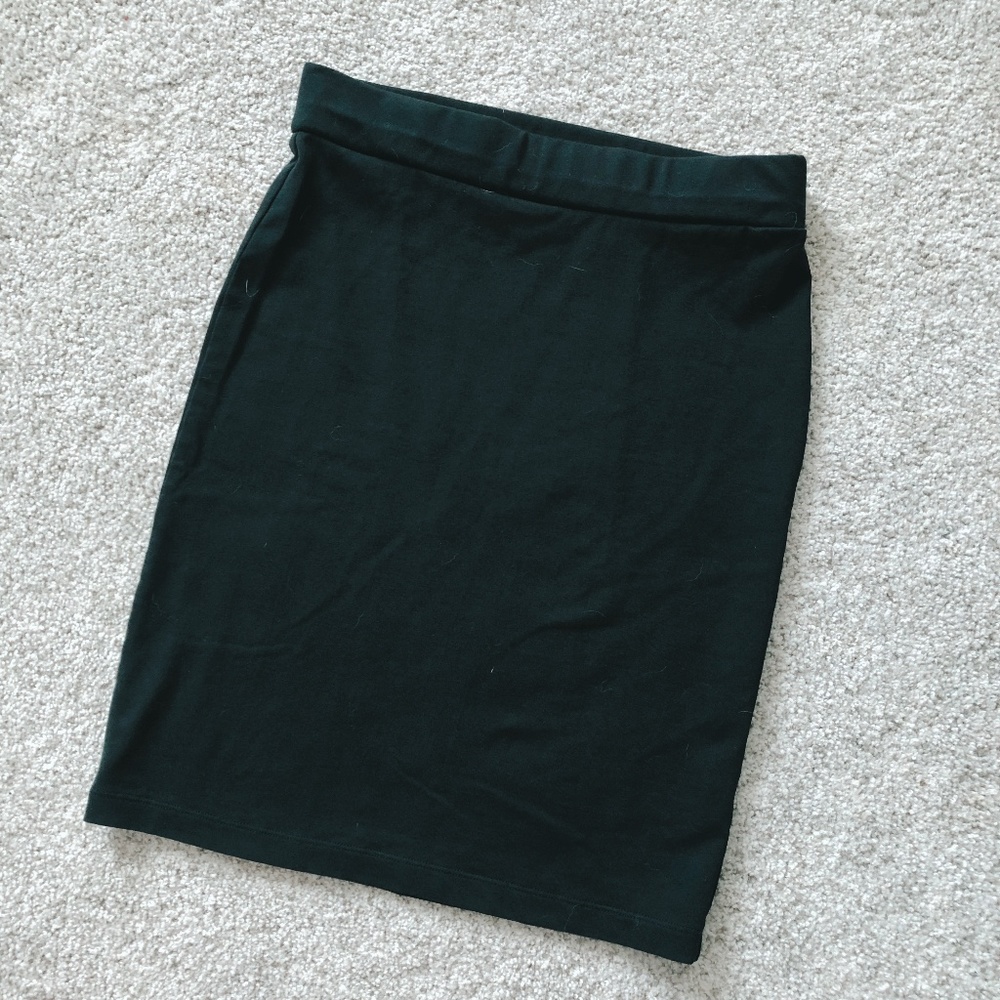 Silence + Noise Black Bodycon Skirt